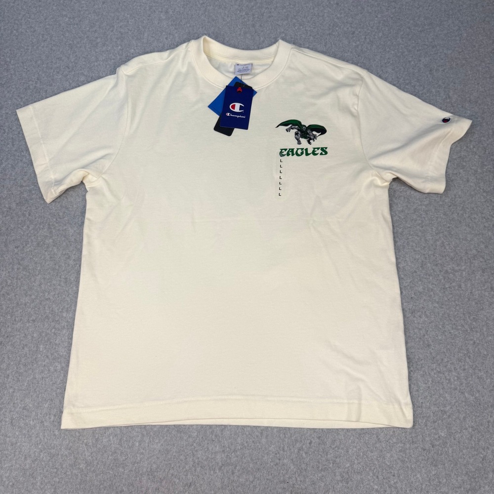 Champion Disney Marvel Philadelphia Eagles Dr Doom T-Shirt Mens Large Cream NWT